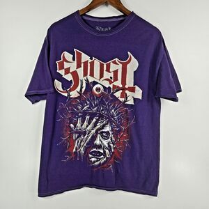 Ghost Band Men's Size Large Short Sleeve T Shirt Purple NWOT